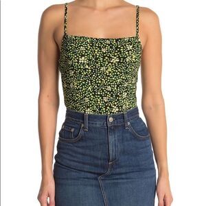 Free Press Square Neck Camisole Bodysuit​